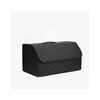 Organizator portbagaj auto Premium din piele ecologica negru cu cusatura neagra 55x30x30 cm Cod: RAZ451-poza 5-Dacenergy.ro