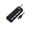 Hub USB multiplu 4 porturi USB 2.0 High Speed cu intrerupator LED si alimentare DC-poza 3-Dacenergy.ro