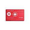 Trusa medicala auto de prim ajutor cutie plastic rosie conform DIN13164/2022  -Dacenergy.ro
