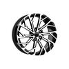 Jante DY817 KM 17x7.5 5x100 ET35 negru polish diamond cut compatibile Skoda Volkswagen Audi Seat Cod: DY817-Dacenergy.ro