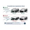 Bare portbagaj transversale auto aluminiu compatibile Dacia Logan MCV 2013-> 84-84 cm Cod: KL3-poza 2-Dacenergy.ro