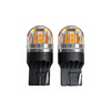 Bec o faza  T20 7440 W21W 15SMD 2835 12V CANBUS  nonpolar 320 lumen  Lumina galbena  Cod:SPT15-7440-Y-Dacenergy.ro