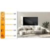 Panou radiant cu infrarosu Berdsen, 600 W, incalzitor electric perete, tavan sau picioare, Carbon Crystal Far Infrared, afisaj LED tactil, telecomanda, WiFi, aplicatie Tuya Smart, termostat 16-37 grade, timer 1-9 h, 90 x 50 x 1,5 cm, Negru-poza 14-Dacenergy.ro
