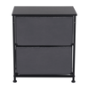 Comoda DacEnergy©, constructie metalica, 2 sertare de panza, 45 x 51 x 30 cm, negru si gri inchis-poza 5-Dacenergy.ro