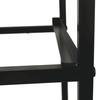 Comoda DacEnergy©, constructie metalica, 5 sertare de panza, 100 x 55 x 30 cm, negru si gri inchis-poza 3-Dacenergy.ro