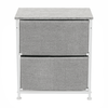 Comoda DacEnergy©, constructie metalica, 2 sertare de panza, 45 x 51 x 30 cm, gri si alb-poza 3-Dacenergy.ro