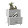 Comoda DacEnergy©, constructie metalica, 2 sertare de panza, 45 x 51 x 30 cm, gri si alb-poza 5-Dacenergy.ro