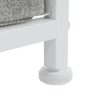 Comoda DacEnergy©, constructie metalica, 5 sertare de panza, 85 x 70 x 30 cm, gri si alb-poza 4-Dacenergy.ro