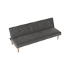 Canapea DacEnergy©, extensibila, design simplu, 3 locuri, sezut din burete, 178 x 68 x 66 cm, gri-poza 8-Dacenergy.ro