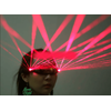 Ochelari reincarcati cu laser LED DacEnergy©, pentru petrecere, dans, festival, club, unisex, culoare rosu-poza 2-Dacenergy.ro