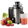 Storcator de fructe si legume Gorenje, 400 W, 2 trepte de viteza, capac anti-praf, recipient pulpa 1.6 litri, recipient suc 0.6 litri, micro filtru, argintiu si negru-poza 2-Dacenergy.ro