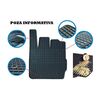 Set covorase cauciuc DacEnergy©, compatibil BMW 32/ F33/ F36 seria 4, dupa anul 2013, pentru interior, suprafata antiaderenta, negru, 4 bucati-poza 5-Dacenergy.ro