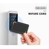 Incuietoare inteligenta DacEnergy©, pentru hotel,apartament, motel, material aluminiu, deblocare Aplicatie TTLock / TTHotel / Card RFID / Cheie, pentru usa din lemn, negru-poza 2-Dacenergy.ro