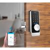 Incuietoare inteligenta DacEnergy©, pentru Acasa / Birou / Apartament / Airbnb, material aliaj de zinc, deblocare Amprenta / Aplicatie / cod / card RFID / cheie, pentru usa din lemn, culoare argintiu-poza 5-Dacenergy.ro