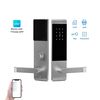 Incuietoare inteligenta pentru hotel DacEnergy©, material aluminiu, deblocare cu aplicatie Bluetooth TTlock / TTHotel, cheie, card RFID, pentru usa din lemn/otel, argintiu-poza 4-Dacenergy.ro