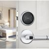 Incuietoare inteligenta DacEnergy©, pentru hotel, material aliaj de zinc, deblocare Card RFID / Cheie mecanica, pentru usa din lemn, rezistenta la apa IP65, argintiu-poza 4-Dacenergy.ro