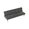 Canapea DacEnergy©, extensibila, design simplu, 3 locuri, sezut din burete, 178 x 68 x 66 cm, gri-poza 9-Dacenergy.ro