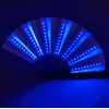 Evantai cu lumina LED DacEnergy©, pentru petrecere, dans, festival, club, 60x33 cm, culoare albastru-poza 5-Dacenergy.ro