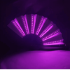 Evantai cu lumina LED DacEnergy©, pentru petrecere, dans, festival, club, 60x33 cm, culoare roz-poza 5-Dacenergy.ro