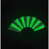 Evantai cu lumina LED DacEnergy©, pentru petrecere, dans, festival, club, 60x33 cm, culoare verde-poza 5-Dacenergy.ro