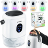 Dezumidificator, rezervor detasabil 1000 ml, alimentare 220 - 240 V, capacitate mare 400 ml/ 24h, 34 dB, 22,5W, tehnologia Peltier, mod de noapte, alb, Capacitate dezumificare zilnica	: 400 ml, Culoare: Alb-poza 2-Dacenergy.ro
