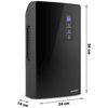 Dezumidificator, rezervor 2000 ml, alimentare 220 - 240 V, capacitate 700 ml/ 24h, 34 dB, 65 W, 30 mc, tehnologia Peltier, display tactil LED, negru, Culoare: Negru-poza 5-Dacenergy.ro