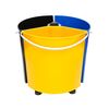 Cos de gunoi rotativ 3in1 DacEnergy©, 3 cosuri cu volum de 12L, din polipropilena, cu maner batant, ergonomic, echipat cu un capac-Dacenergy.ro