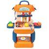 Set de bucatarie multifunctional 3 in 1 DacEnergy©, realizat din plastic ABS, portabil, joc de rol, joc imaginativ, stimulare senzoriala, 31 de accesorii, multicolor-poza 2-Dacenergy.ro