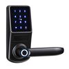 Incuietoare inteligenta DacEnergy©, pentru Acasa / Apartament / Airbnb / Vila, material aliaj de aluminiu, deblocare Amprenta / aplicatie / cod / card RFID / cheie, pentru usa din lemn / metal, culoare negru-Dacenergy.ro