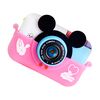 Camera foto/video pentru copii DacEnergy©, design Mickey Mouse, camera duala, jocuri, filtru creativ, ecran IPS de 2,4 inch, culoare roz, Culoare: Roz-Dacenergy.ro