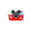 Camera foto/video pentru copii DacEnergy©, design Mickey Mouse, camera duala, jocuri, filtru creativ, ecran IPS de 2,4 inch, culoare rosu, Culoare: Rosu-Dacenergy.ro
