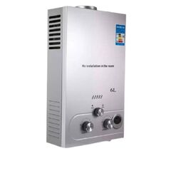 Incalzitor instant DacEnergy©, pe gaz natural, GNL, carcasa din otel inoxidabil, afisaj LED si butoane de control, presiunea gazului nominal de 2800Pa, cu alimentare baterii, 6l/min, 12 kw, argintiu, Tip alimentare	: GNL, Capacitate: 6 l-Dacenergy.ro