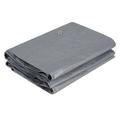 Prelata DacEnergy©, polietilena HDPE, 120 g/m2, rezistent la ploaie, inghet si razele UV, impermeabil, 400 x 600 cm, argintiu si albastru-Dacenergy.ro