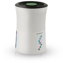 Dezumidificator, tehnologie Peltier, capacitate rezervor de apa 700 ml, functionare silentioasa 34 dB, consum de energie 22, 5 W, 220 - 240 V, lumina LED de designer, 14 x 21 x 15 cm, alb, Capacitate dezumificare zilnica	: 300 ml, Culoare: Alb-Dacenergy.ro