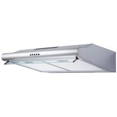 Hota traditionala, din otel inoxidabil, 204 mc/h, 45W, 3 trepte de viteza, 60x50 cm, argintie-Dacenergy.ro
