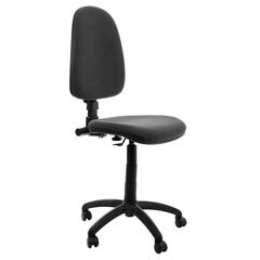 Scaun DacEnergy©, rotativ, ergonomic, reglabil pe inaltime, dimensiuni 115x47x57 cm, tapiterie din stofa, culoare gri inchis, Culoare: Gri inchis-Dacenergy.ro