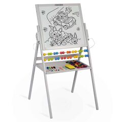 Set tabla multifunctionala , numaratoare, include un set de marker, 101 x 54 x 55 cm, gri-Dacenergy.ro