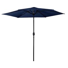 Umbrela de gradina pliabila, material durabil, poliester 160 g/m2, reglabila, 6 segmente, diametru 300 cm, bleumarin, Forma	: Rotund, Culoare: Bleumarin-Dacenergy.ro