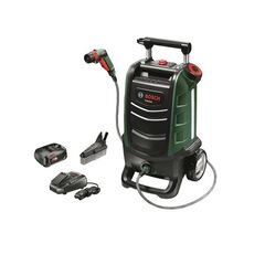 ​Aparat de spalat cu presiune Bosch, patru moduri de pulverizare, presiune reglabila a apei, SmartBrush, 18V Li-Ion, cu rezervor 15 l, cu acumulator-Dacenergy.ro