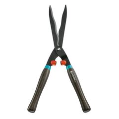 Foarfeca pentru tuns gard viu, lama slefuita striat, manerul din lemn, forma ergonomica, 54 cm-Dacenergy.ro
