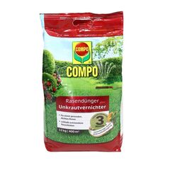 Ingrasamant gazon Compo, combinatie optima de ierbicid si fertilizator, 12 kg, 400mp, granule-Dacenergy.ro