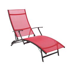 ​Sezlong pliabil DacEnergy©, dimensiuni 176 x 54.5 x 35/96 cm, structura metal, spatar reglabil in 4 pozitii, culoare rosu, Continut pachet	: 1 x Sezlong, Latime: 54.5 cm, Culoare: Rosu-Dacenergy.ro