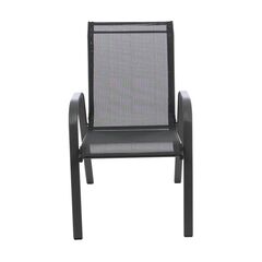 Scaun gradina DacEnergy©, material metal si textilen, usor de intretinut, rezistent la uv, 73 x 54 x 92 cm, negru, Continut pachet	: 1 x Scaun, Latime: 54 cm, Culoare: Negru-Dacenergy.ro