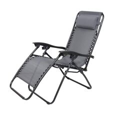 Scaun camping DacEnergy©, structura metalica, pliant, spatar reglabil, 176 x 108 cm, gri, Continut pachet	: 1 x Scaun, Latime: 64 cm, Culoare: Gri-Dacenergy.ro