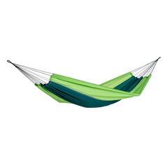 Hamac DacEnergy©, fabricat din poliester, ultrausor, 220 x 140 cm, verde, Culoare: Verde-Dacenergy.ro