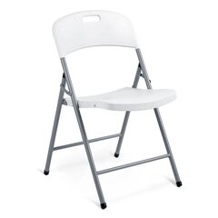 ​Set scaune de gradina pliante DacEnergy©, cadru din otel, cu maner de transport, design confortabil si ergonomic, sarcina maxima 200 kg, 80 x 50 x 46 cm, 4 bucati, alb, Continut pachet	: 4 x Scaun, Culoare: Alb-Dacenergy.ro