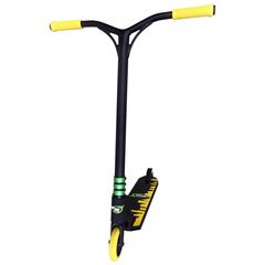 ​Trotineta, confectionata din aluminiu 6061-T6, cadru si maner tip grip cauciuc, 82 x 58 x 71 cm, galben si negru, Culoare: negru, galben-Dacenergy.ro