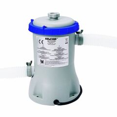 Pompa filtrare apa piscina Bestway, confectionat din plastic, 220-240 V, debit de 2006 l apa/ora, 2 furtunuri, gri-Dacenergy.ro