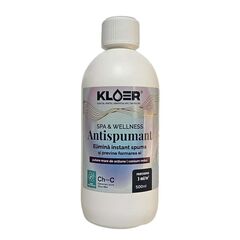 ​Antispumant Wellness Spa, Kloer, elimina instantaneu spuma si previne formarea acesteia, pentru apa piscina, 500 ml-Dacenergy.ro