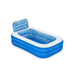 ​Piscina gonflabila Bestway, material PVC durabil cu 3 straturi, 3 inele gonflabile, 702 litri, 229 x 152 x 96 cm, albastru-Dacenergy.ro